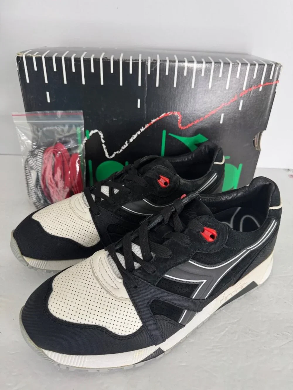 NIB Concepts Diadora Sneakers N9000 Ratpack Tuxedo Special Men's EU 42.5 US 9